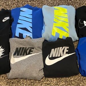 Nike Kids Sweatshirts in Blue, Black, and Gray
